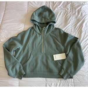 New Lululemon Scuba Oversized Half Zip Hoodie  XL/ XXL Crater Blue/Gold NWT